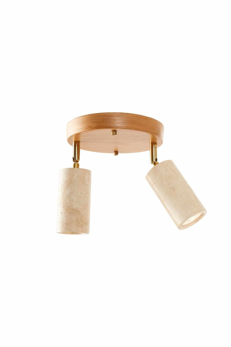 Nurtane Taklampa - Beige Och Ek - Belysning - Lampor & belysning inomhus - Taklampa & takbelysning - Kristallkrona & takkrona