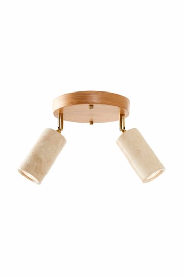 Nurtane Taklampa - Beige Och Ek - Belysning - Lampor & belysning inomhus - Taklampa & takbelysning - Kristallkrona & takkrona