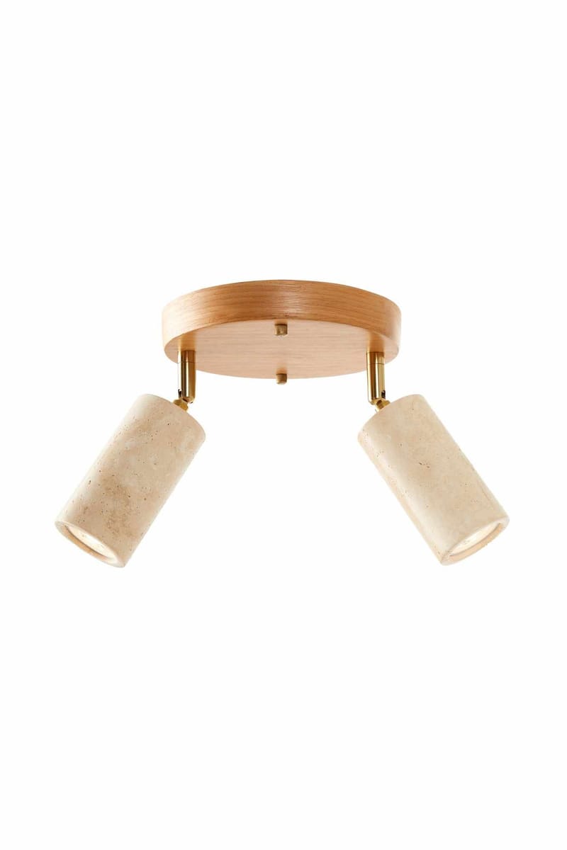 Nurtane Taklampa - Beige Och Ek - Belysning - Lampor & belysning inomhus - Taklampa & takbelysning - Kristallkrona & takkrona