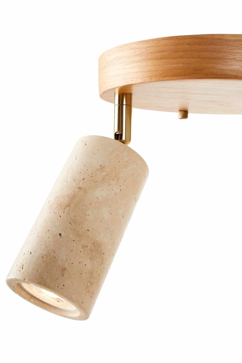Nurtane Taklampa - Beige Och Ek - Belysning - Lampor & belysning inomhus - Taklampa & takbelysning - Kristallkrona & takkrona
