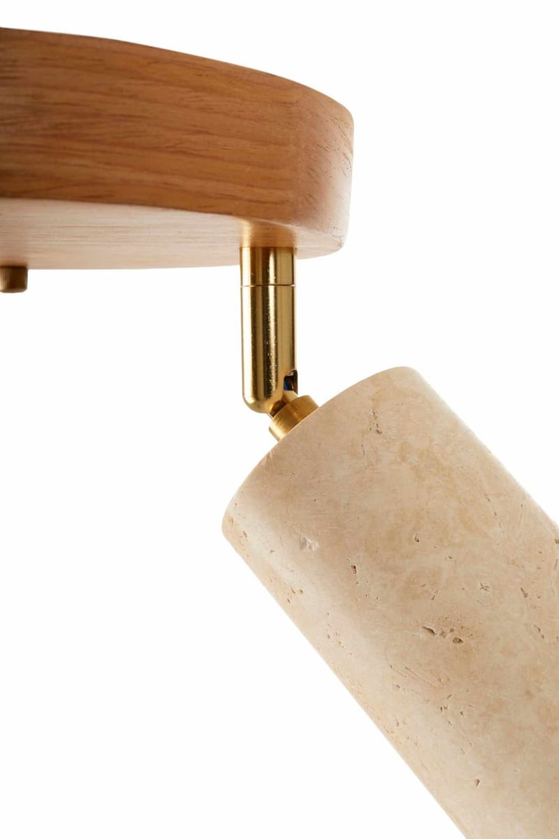 Nurtane Taklampa - Beige Och Ek - Belysning - Lampor & belysning inomhus - Taklampa & takbelysning - Kristallkrona & takkrona