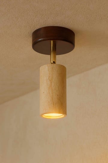 Nurtane Taklampa - Beige Och Valnöt - Belysning - Lampor & belysning inomhus - Taklampa & takbelysning - Kristallkrona & takkrona