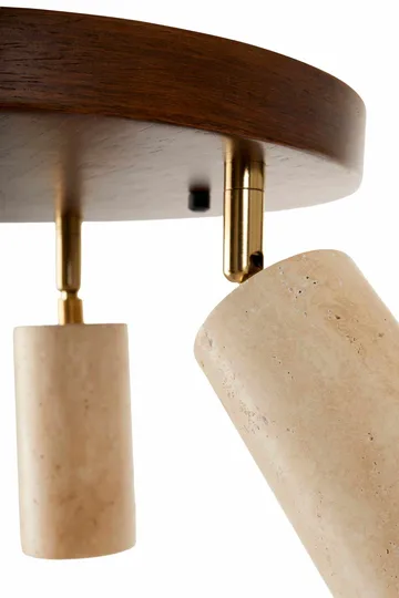 Nurtane Taklampa - Beige Och Valnöt - Belysning - Lampor & belysning inomhus - Taklampa & takbelysning - Kristallkrona & takkrona