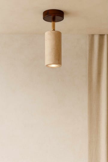 Nurtane Taklampa - Beige Och Valnöt - Belysning - Lampor & belysning inomhus - Taklampa & takbelysning - Kristallkrona & takkrona