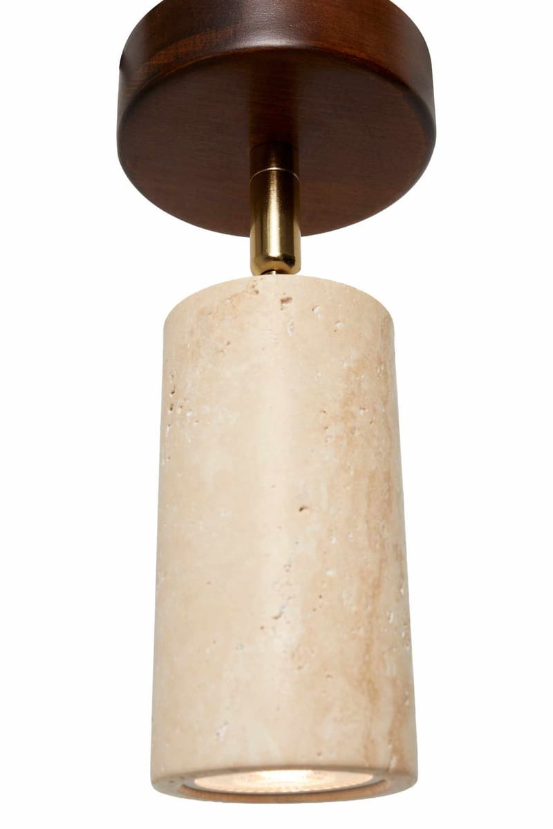 Nurtane Taklampa - Beige Och Valnöt - Belysning - Lampor & belysning inomhus - Taklampa & takbelysning - Kristallkrona & takkrona