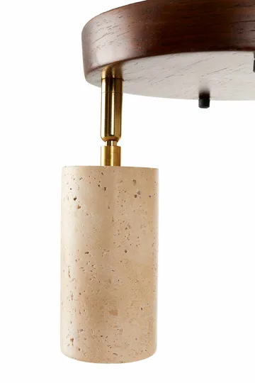 Nurtane Taklampa - Beige Och Valnöt - Belysning - Lampor & belysning inomhus - Taklampa & takbelysning - Kristallkrona & takkrona