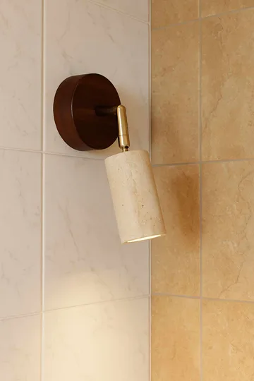 Nurtane Taklampa - Beige Och Valnöt - Belysning - Lampor & belysning inomhus - Taklampa & takbelysning - Kristallkrona & takkrona