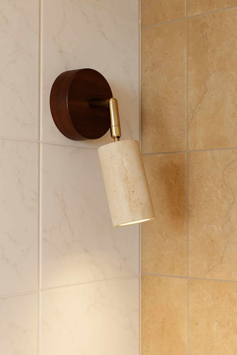 Nurtane Taklampa - Beige Och Valnöt - Belysning - Lampor & belysning inomhus - Taklampa & takbelysning - Kristallkrona & takkrona