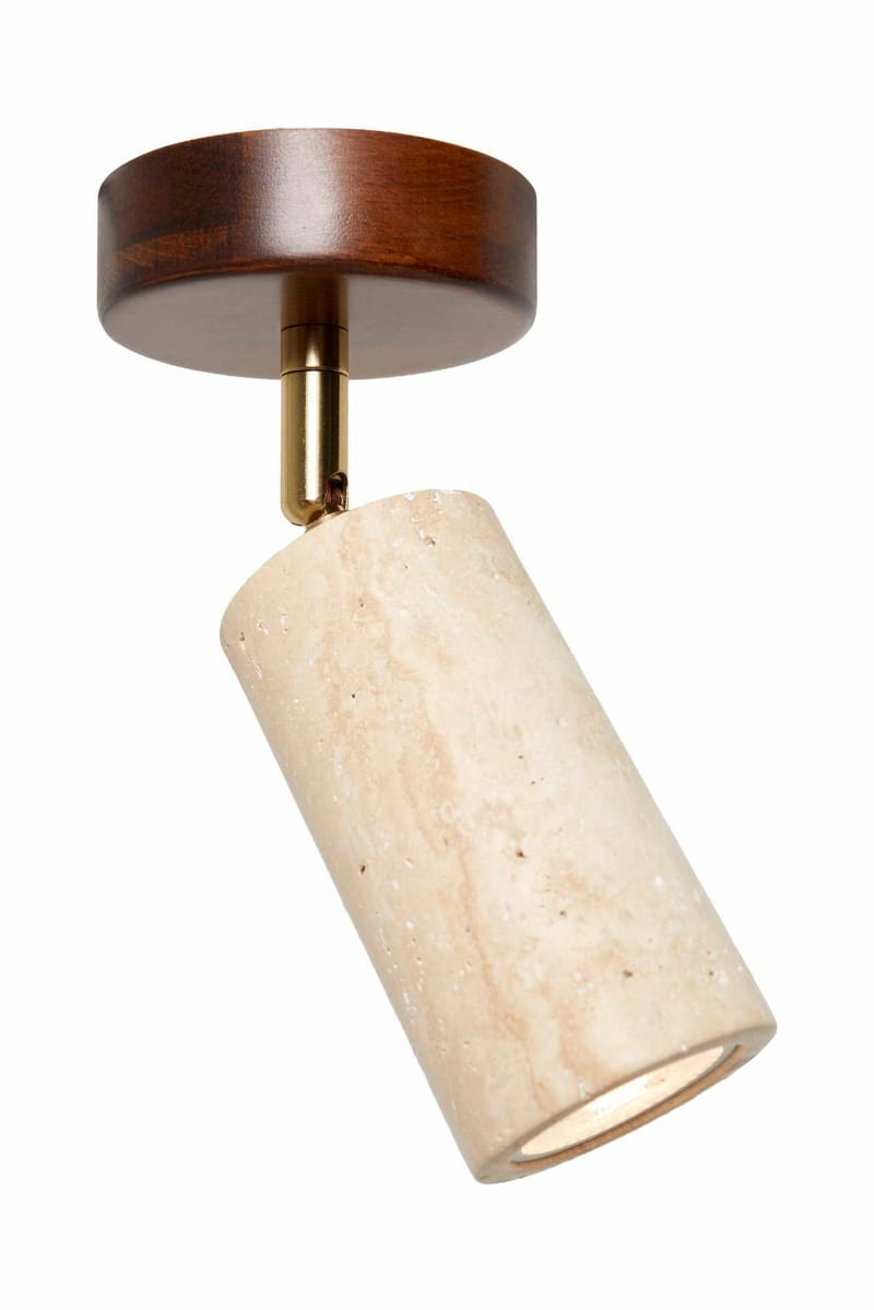 Nurtane Taklampa - Beige Och Valnöt - Belysning - Lampor & belysning inomhus - Taklampa & takbelysning - Kristallkrona & takkrona