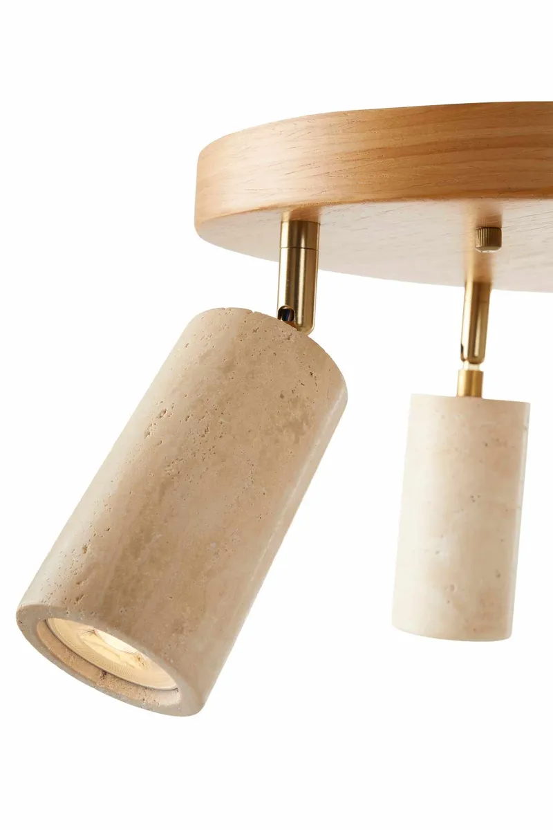 Nurtane Taklampa - Beige/Ek - Belysning - Lampor & belysning inomhus - Taklampa & takbelysning - Kristallkrona & takkrona