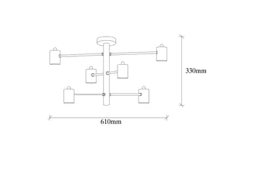 Opviq Hexa Taklampa - Svart - Belysning - Lampor & belysning inomhus - Taklampa & takbelysning - Takplafond
