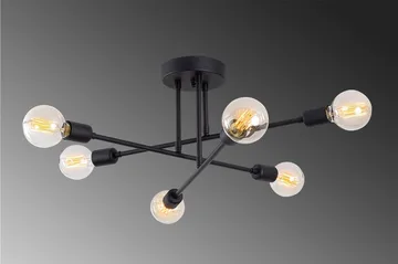 Opviq Tel Stor Taklampa Plafond - Vardagsrum - Sovrum - Kök - Svart - Belysning - Lampor & belysning inomhus - Taklampa & takbelysning