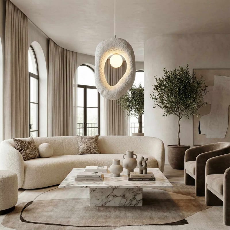 Orvinor Pendellampa - Vit - Belysning - Lampor & belysning inomhus - Taklampa & takbelysning - Kristallkrona & takkrona