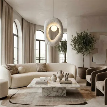 Orvinor Pendellampa - Vit - Belysning - Lampor & belysning inomhus - Taklampa & takbelysning - Kristallkrona & takkrona