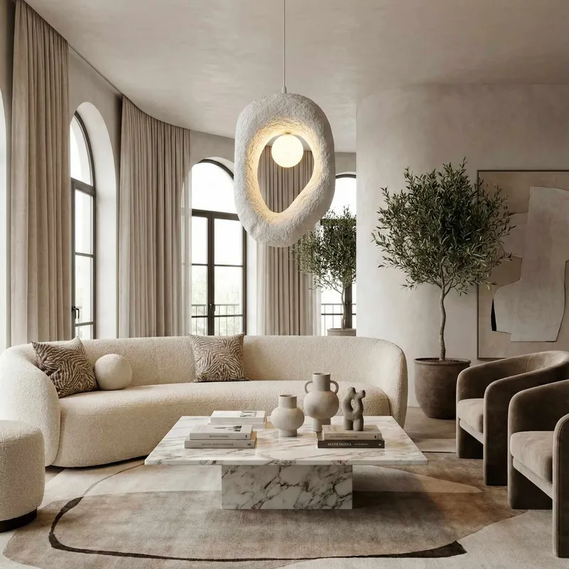 Orvinor Pendellampa - Vit - Belysning - Lampor & belysning inomhus - Taklampa & takbelysning - Kristallkrona & takkrona