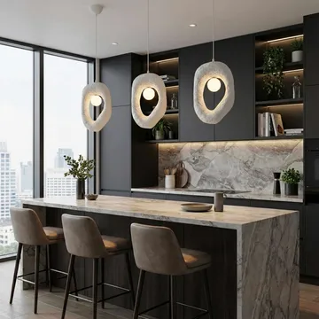 Orvinor Pendellampa - Vit - Belysning - Lampor & belysning inomhus - Taklampa & takbelysning - Kristallkrona & takkrona