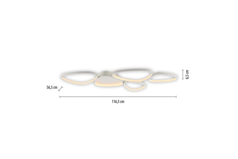 Pebbles Just Light Taklampa - White - Belysning - Lampor & belysning inomhus - Taklampa & takbelysning - Takplafond