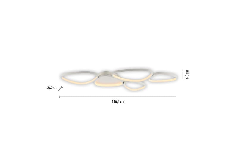 Pebbles Just Light Taklampa - White - Belysning - Lampor & belysning inomhus - Taklampa & takbelysning - Takplafond