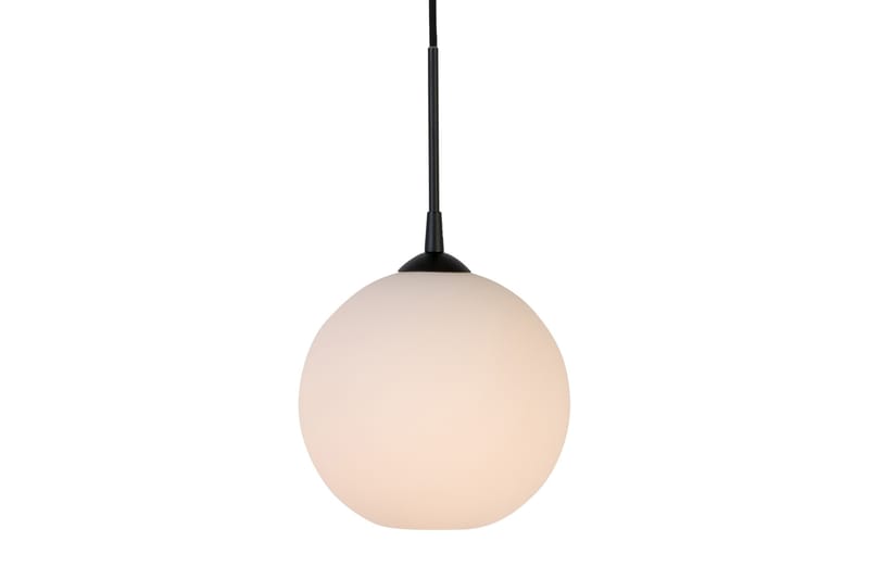 Pendellampa Capo 25 cm Svartstruktur/Opal Glas - Hall lampa - Taklampa & takbelysning - Fönsterlampa - Pendellampa & hänglampa - Kökslampa & taklampa kök - Taklampa vardagsrum - Fönsterlampa hängande - Taklampa sovrum