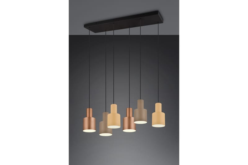 Agudo taklampa 6L E27 flerfärgad - Flerfärgad - Belysning - Lampor & belysning inomhus - Taklampa & takbelysning - Pendellampa & hänglampa