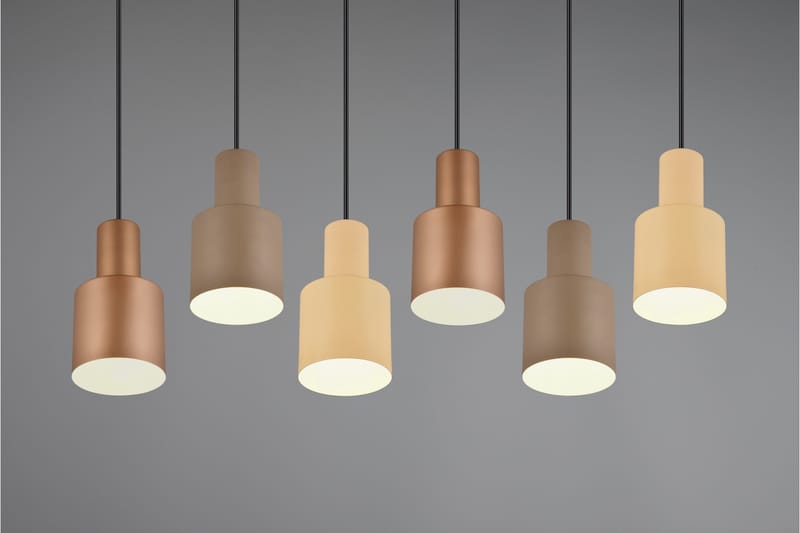 Agudo Taklampa 6L E27 flerfärgad - Flerfärgad - Belysning - Lampor & belysning inomhus - Taklampa & takbelysning - Pendellampa & hänglampa