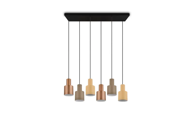 Agudo Taklampa 6L E27 flerfärgad - Flerfärgad - Belysning - Lampor & belysning inomhus - Taklampa & takbelysning - Pendellampa & hänglampa