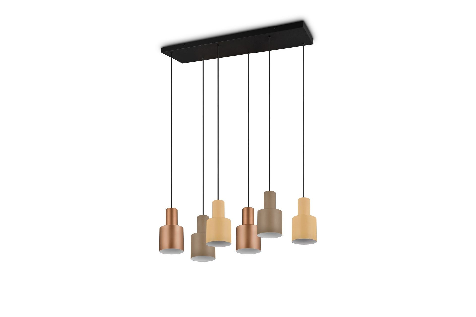Agudo Taklampa 6L E27 flerfärgad - Flerfärgad