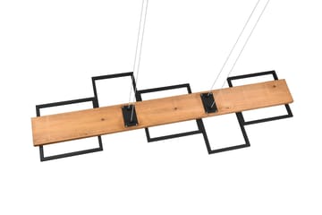 Harper LED Taklampa mattsvart/ trä - Trä - Belysning - Lampor & belysning inomhus - Taklampa & takbelysning - Pendellampa & hänglampa