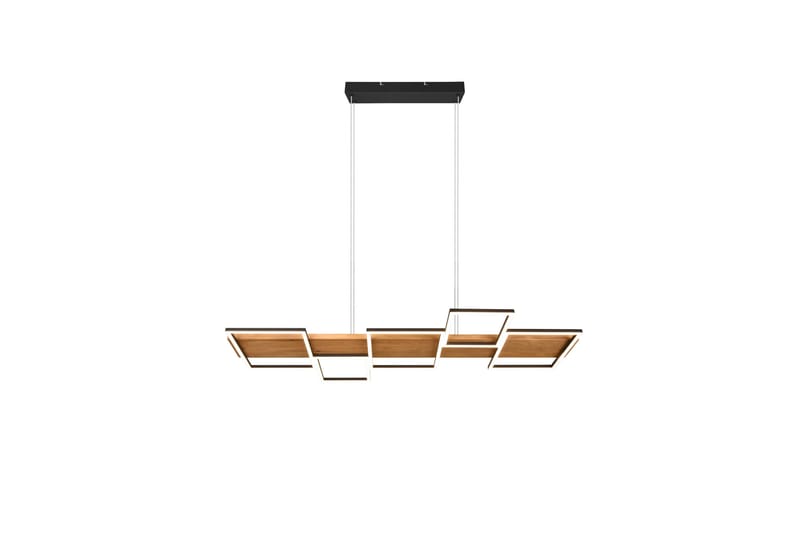 Harper LED Taklampa mattsvart/ trä - Trä - Belysning - Lampor & belysning inomhus - Taklampa & takbelysning - Pendellampa & hänglampa