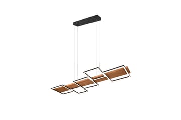 Harper LED Taklampa mattsvart/ trä - Trä - Belysning - Lampor & belysning inomhus - Taklampa & takbelysning - Pendellampa & hänglampa