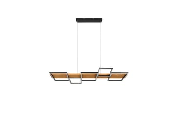 Harper LED Taklampa mattsvart/ trä - Trä - Belysning - Lampor & belysning inomhus - Taklampa & takbelysning - Pendellampa & hänglampa
