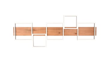 Harper LED plafond 115 cm mattsvart/ trä - Trä - Belysning - Lampor & belysning inomhus - Taklampa & takbelysning - Pendellampa & hänglampa