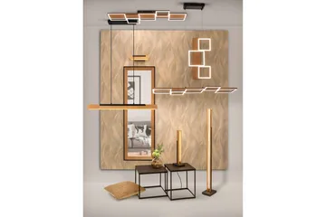 Kerala LED Taklampa mattsvart/ trä - Matt Svart/Trä - Belysning - Lampor & belysning inomhus - Taklampa & takbelysning - Pendellampa & hänglampa