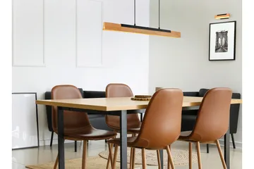 Kerala LED Taklampa mattsvart/ trä - Matt Svart/Trä - Belysning - Lampor & belysning inomhus - Taklampa & takbelysning - Pendellampa & hänglampa