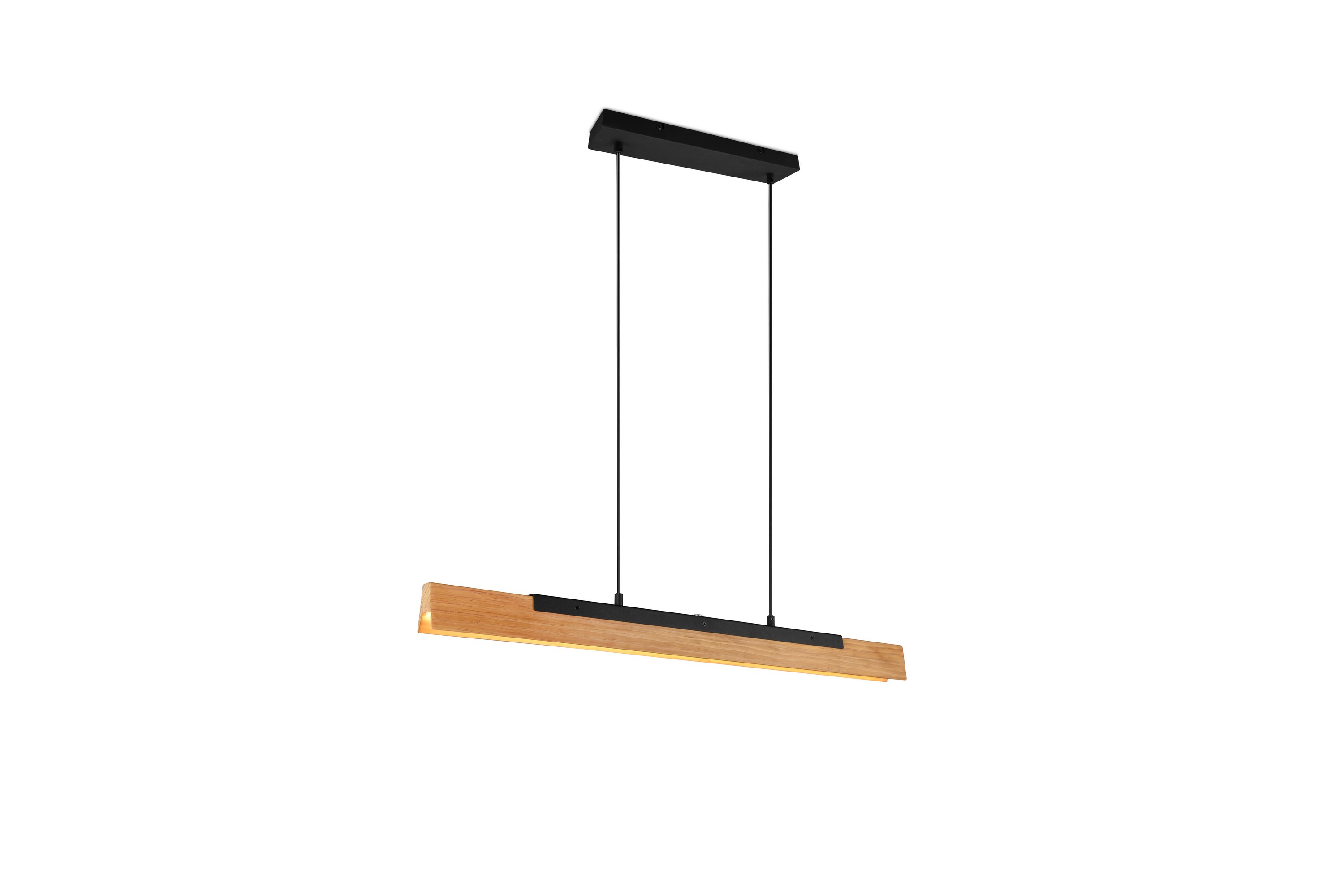Kerala LED taklampa mattsvart/träMatt Svart/Trä