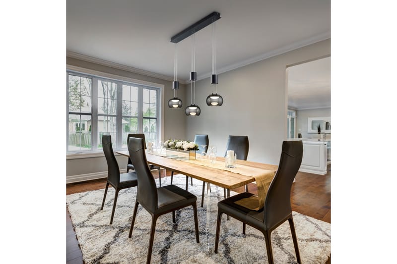 Madison LED Taklampa 3L mattsvart - Matt svart - Belysning - Lampor & belysning inomhus - Taklampa & takbelysning - Pendellampa & hänglampa