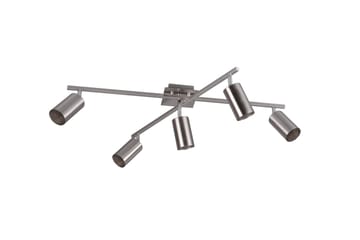 Marley Plafond 5L  GU10 borstad stål - Borstad stål - Belysning - Lampor & belysning inomhus - Taklampa & takbelysning - Pendellampa & hänglampa