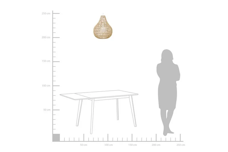 Molopo Taklampa 40 cm - Beige - Belysning - Lampor & belysning inomhus - Taklampa & takbelysning - Pendellampa & hänglampa