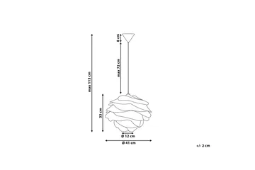 Nile Taklampa 41 cm - Vit - Belysning - Lampor & belysning inomhus - Taklampa & takbelysning - Pendellampa & hänglampa