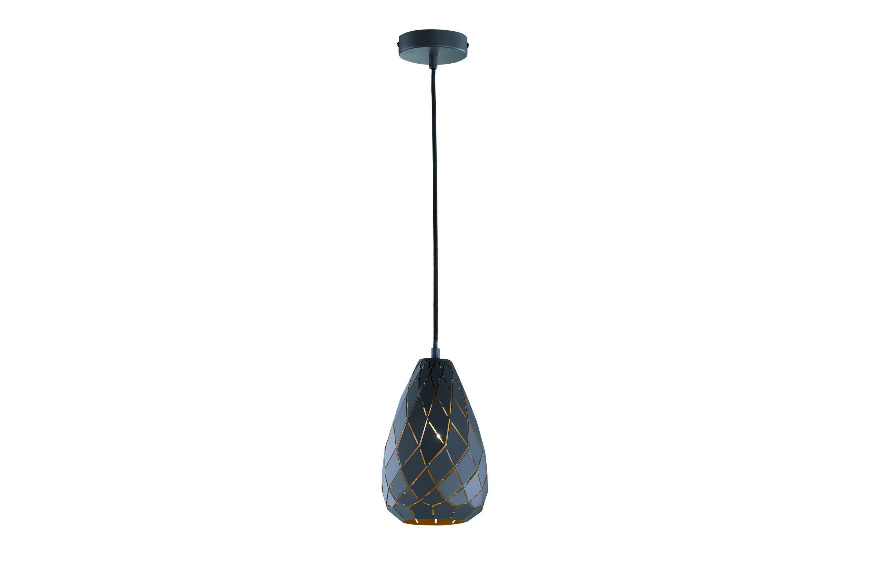 Onyx taklampa E27 antracit/guld Antracit/Guld