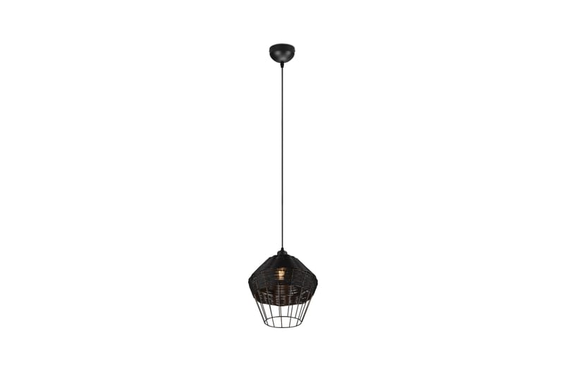 Pendellampa Borka 1 Lampa 30 cm E27 Svart, Svart