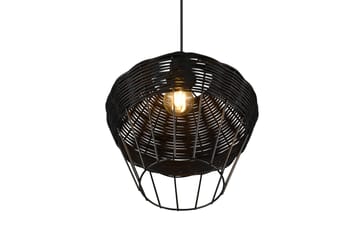 Pendellampa Borka 1 Lampa 30 cm E27 Svart - Svart - Belysning - Lampor & belysning inomhus - Taklampa & takbelysning - Pendellampa & hänglampa