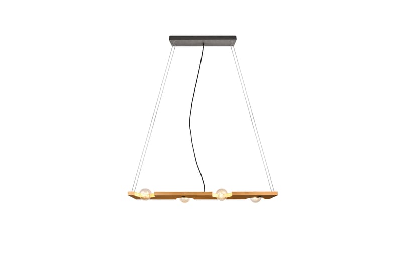 Pendellampa Tailor 115 cm 4xE27 Trä - Trä - Belysning - Lampor & belysning inomhus - Taklampa & takbelysning - Pendellampa & hänglampa