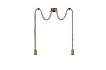 Rope Taklampa 2L  E27 antikmässing - Antik mässing - Belysning - Lampor & belysning inomhus - Taklampa & takbelysning - Pendellampa & hänglampa