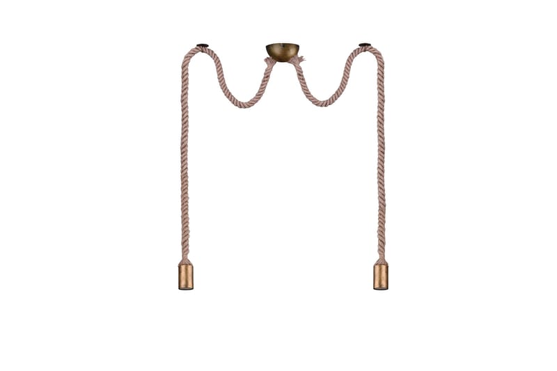 Rope Taklampa 2L  E27 antikmässing - Antik mässing - Belysning - Lampor & belysning inomhus - Taklampa & takbelysning - Pendellampa & hänglampa
