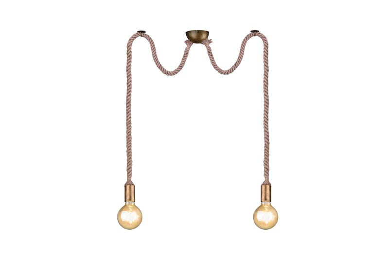 Rope Taklampa 2L  E27 antikmässing - Antik mässing - Belysning - Lampor & belysning inomhus - Taklampa & takbelysning - Pendellampa & hänglampa