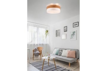 Seasons Plafond 50 cm E14 vit/ trä - Vit/Trä - Belysning - Lampor & belysning inomhus - Taklampa & takbelysning - Pendellampa & hänglampa