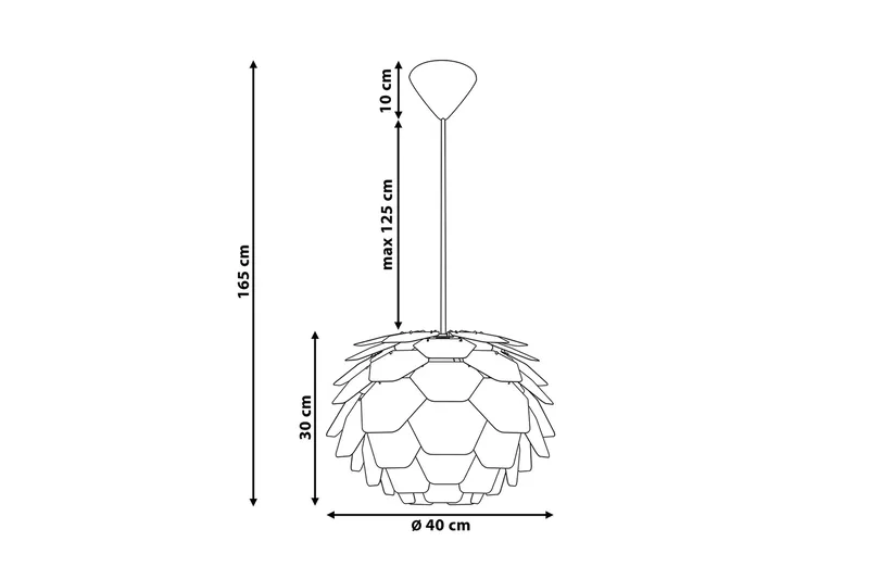 Segre Taklampa 40 cm - Svart - Belysning - Lampor & belysning inomhus - Taklampa & takbelysning - Pendellampa & hänglampa