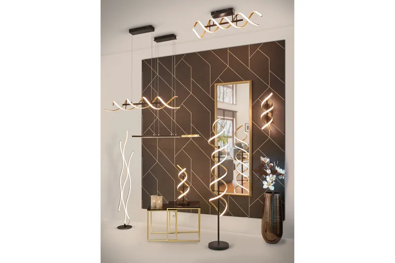 Sequence LED Taklampa mattmässing/ mattsvart - Matt mässing/Matt svart - Belysning - Lampor & belysning inomhus - Taklampa & takbelysning - Pendellampa & hänglampa