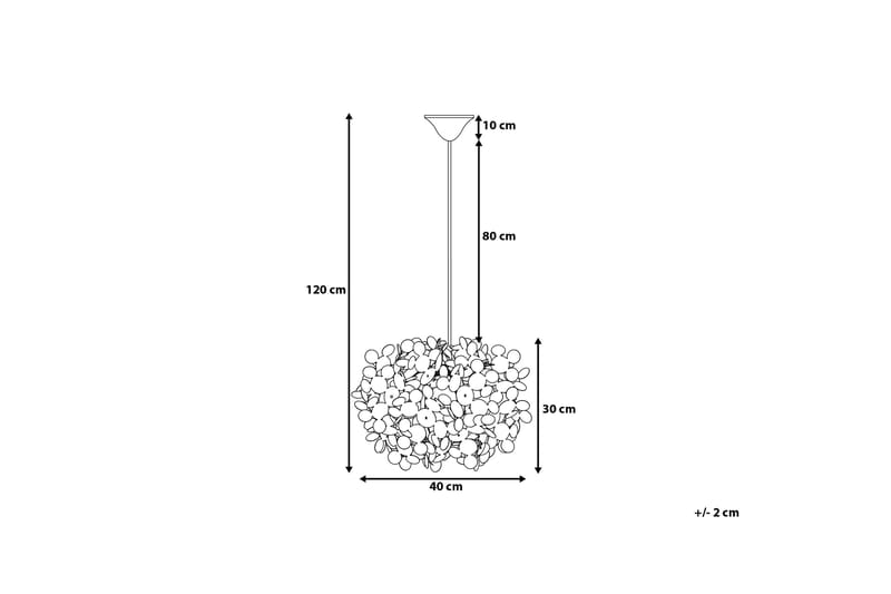 Taklampa Lamone 40 cm - Vit - Taklampa sovrum - Kökslampa & taklampa kök - Hall lampa - Fönsterlampa - Pendellampa & hänglampa - Taklampa vardagsrum - Fönsterlampa hängande - Taklampa & takbelysning